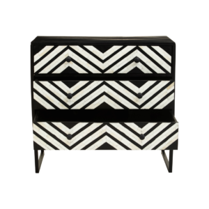 Geometric Pattern Chest of Drawers