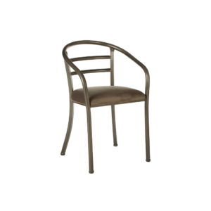 Harmony Dining Chair, hotel furniture, botique chairs for luxury living, hermes style, bronze luxury dining chair