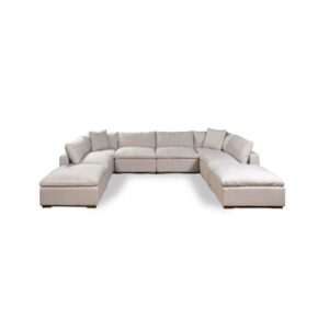 Soleo Modular Linen Sofa, linen upholstered modular sofa by Crisal Decoration. Shop now at Louis & Henry