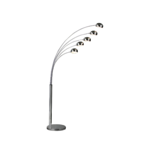 Arcadian Marbled Floor Lamp, a 5 bulb floor lamp with 5 shoots and contemporary shades. perfect addition for luxury interiors.