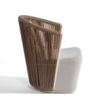 Elba High Back Aluminum and Rope Armchair