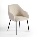 Alma Stone Grey Upholstered Dining Armchair