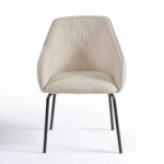 Alma Stone Grey Upholstered Dining Armchair