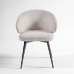 COLONIA Sand-Coloured Upholstered Dining Chair