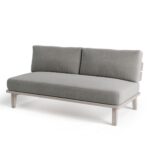 DIUM 1 Teak and Upholstered Outdoor Sofa Module