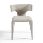 GRACE Grey Bouclé Upholstered Chair