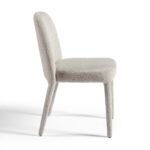 Lisboa Grey Bouclé Upholstered Armless Dining Chair