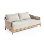 POSITANO 2-Seater Rope and Teak Outdoor Sofa