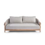 POSITANO 2-Seater Rope and Teak Outdoor Sofa