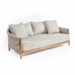 POSITANO 2-Seater Rope and Teak Outdoor Sofa