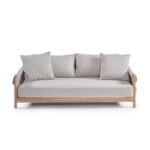 POSITANO 2-Seater Rope and Teak Outdoor Sofa