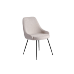 ALMA Armless Stone Grey Upholstered Dining Chair