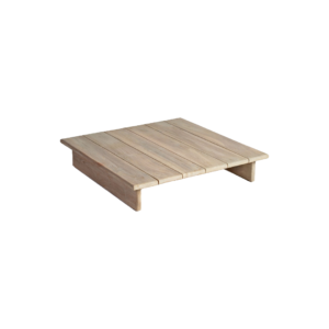 ULIA Square Teak Coffee Table with Side Legs