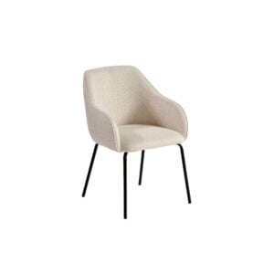Alma Stone Grey Upholstered Dining Armchair