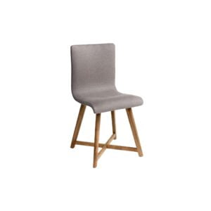 GREY Linen and Oak Chair