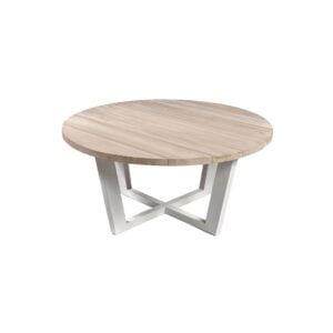 IVORY Round Wooden Outdoor Dining Table