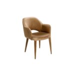 SILLON Beige Velvet Dining Chair