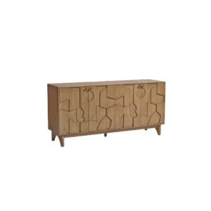 INDOME Natural Wood Sideboard