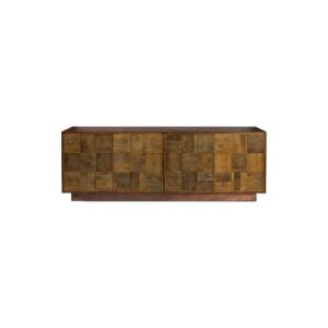 OSLO Aged Wooden Unit with Copper 