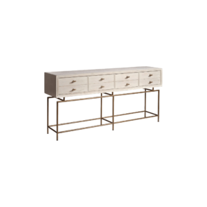 VITE Wood and Metal Pull Console