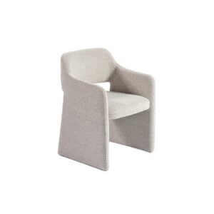 Anette Grey Bouclé Upholstered Dining Chair