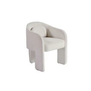 BOIRA Off-white Upholstered Dining Armchair