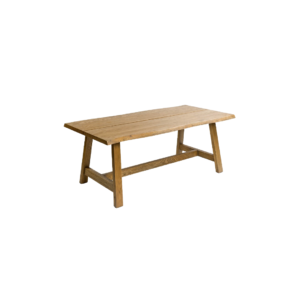 ASTRIC Oak Dining Table with Crossbar