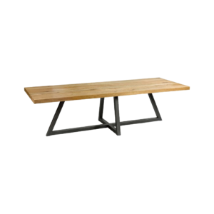 DIAGO Oak and Metal Dining Table