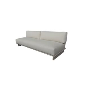 LANGE Teak and Rope Sofa Module for Outdoor Use, LANGLE Sofa Module in Garden, LANGLE Porch Sofa Module