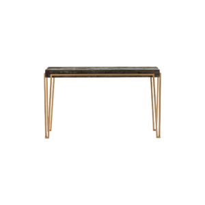 PETRA Dark Wood and Metal Console Table