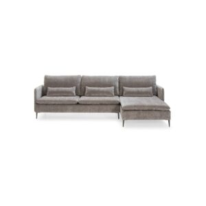 TELLA Grey 3-Seat Corner Sofa