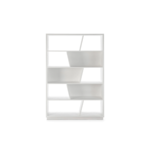 HUGO Upright White Bookcase