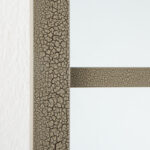 Large window-pane mirror with a unique crackle effect finish, framed in a sturdy MDF construction.