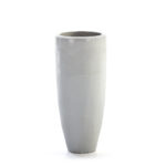 JEWEL Large Ceramic Flowerpot with sleek, cylindrical design and glossy finish, ideal for modern interiors and gardens.