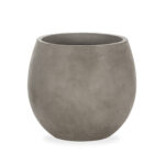 Large square anthracite grey cement planter with clean, modern lines. Shop now at Louis & Henry