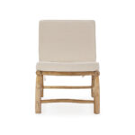 ORLEN Natural Teak Armchair with a warm wooden finish and ergonomic design