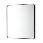 Nela Square Wall Mirror with a sleek black frame. Shop now at Louis & Henry