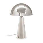 JEHU Nickel Mushroom Table Lamp with a sleek nickel finish and mirror polish, ideal for modern interior lighting.