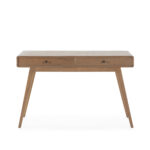 MOORE Cedar Wood Office Desk with two drawers and tapered legs. Shop now at Louis & Henry