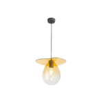 MILANO Amber Crystal Pendant Light, perfect for traditional and contemporary interiors, with an amber crystal screen and adjustable wire length. Product Code: TN5064795.