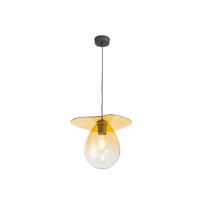 MILANO Amber Crystal Pendant Light, perfect for traditional and contemporary interiors, with an amber crystal screen and adjustable wire length. Product Code: TN5064795.
