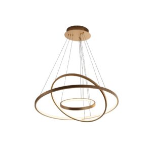 ELLE LED Hanging Ceiling Lamp, contemporary golden pendant light with LED illumination, Product Code: TN5064806.