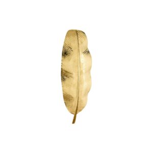 SALVATORE Golden Metal Wall Light with leaf-shaped design crafted from golden metal, ideal for modern interiors.