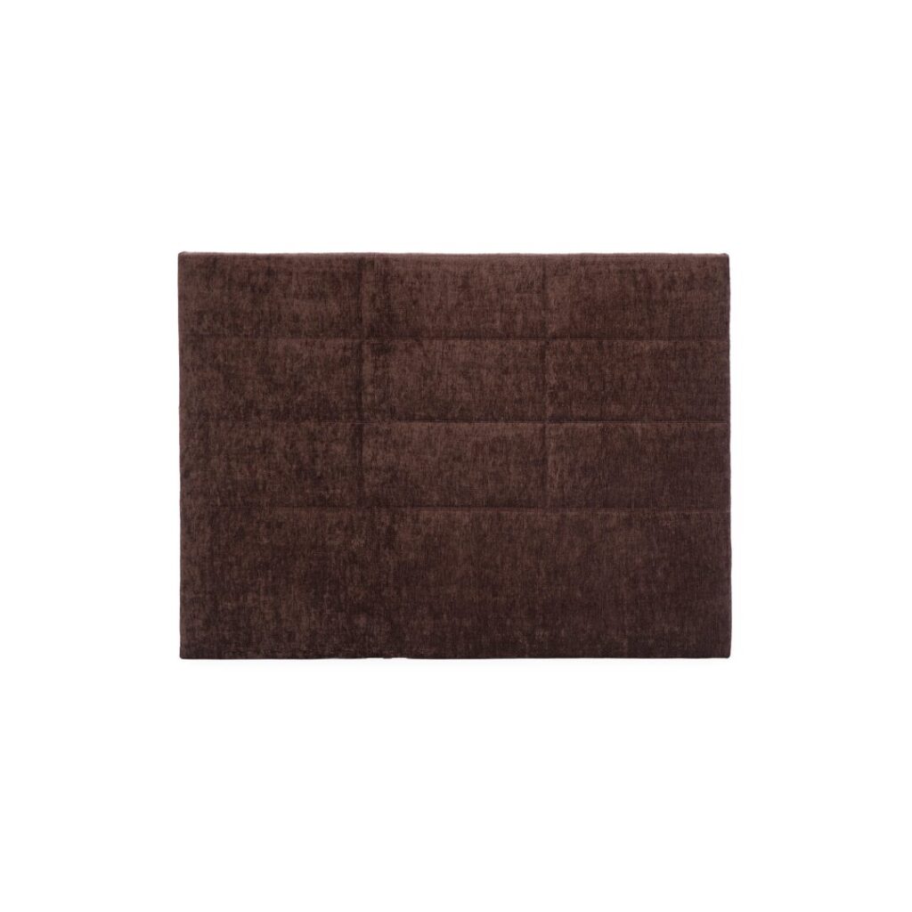 JOSE Dark Brown Upholstered Headboard with luxurious dark brown fabric, perfect for adding elegance to luxury interiors.