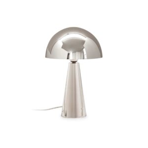 JEHU Nickel Mushroom Table Lamp with a sleek nickel finish and mirror polish, ideal for modern interior lighting. Shop now at Louis & henry