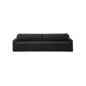 BODHI Black Fabric 4-Seat Sofa