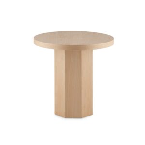 HARRISON Maple Wood Side Table with a natural finish, matching the elegance and simplicity of the Harrison collection.