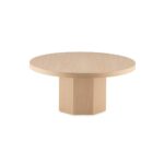 HARRISON Maple Wood Coffee Table in natural finish, showcasing simple yet elegant craftsmanship in premium maple wood.