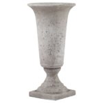 Stone Effect Urn Planter – Sculptural Planter with Stone Finish for Entryway or Garden, Ideal for Faux Florals. shop now at www.louisandhenry.co.uk