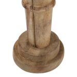 Natural wood nutcracker decoration with fine detailing, standing 50 cm tall – ideal for rustic and festive setups.